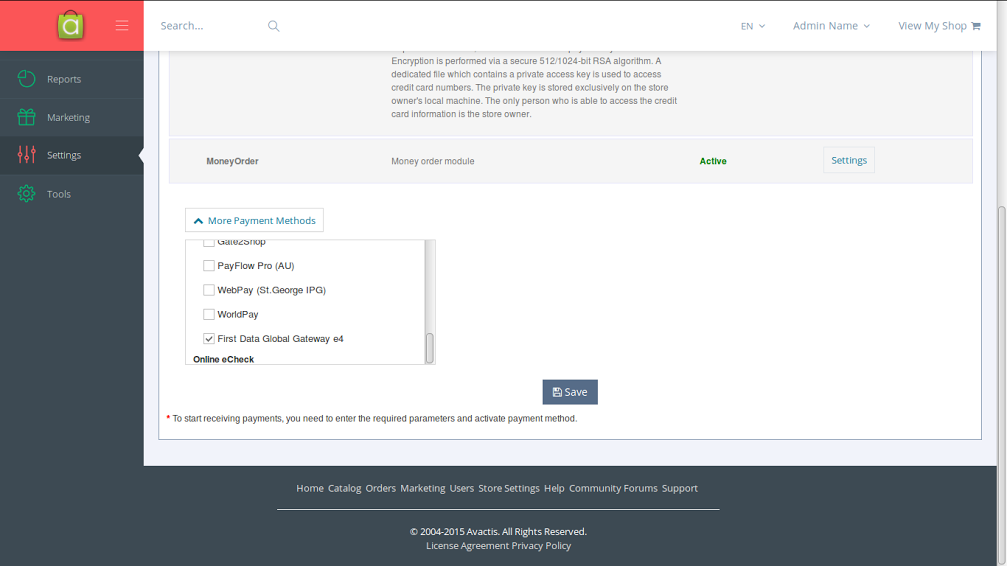 installing First Data Payment Gateway 1