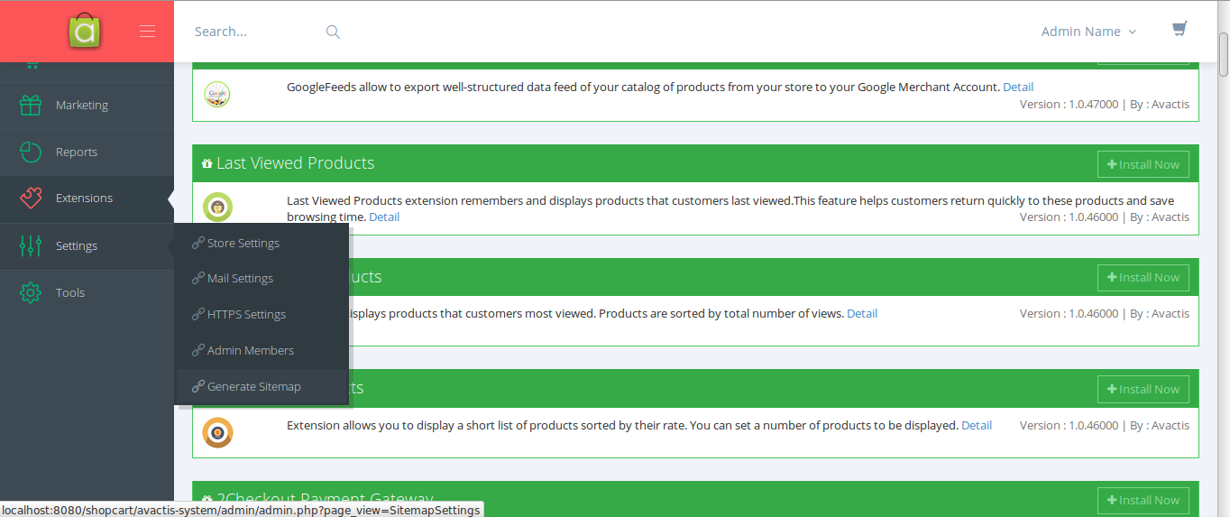 generating an xml sitemap